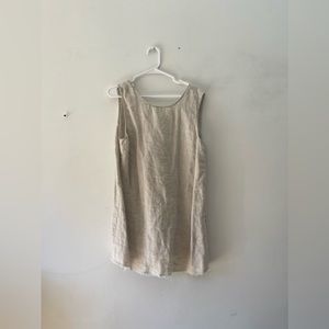 Reformation Linen Scoop Back Mini Dress